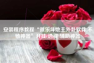 安装程序教程“微乐斗地主外卦软件,不输神器	”开挂(透视)辅助神器