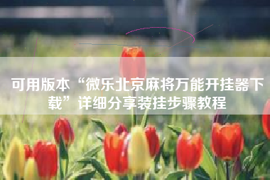 可用版本“微乐北京麻将万能开挂器下载”详细分享装挂步骤教程