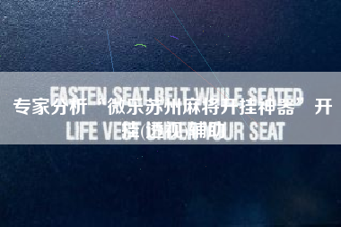 专家分析“微乐苏州麻将开挂神器”开挂(透视)辅助