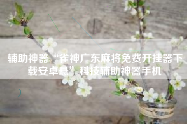 辅助神器“雀神广东麻将免费开挂器下载安卓悬	”科技辅助神器手机