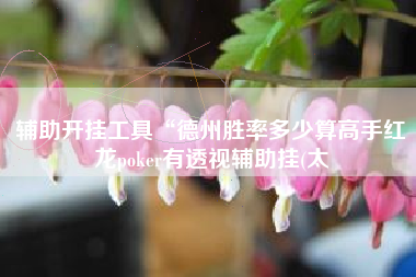 辅助开挂工具“德州胜率多少算高手红龙poker有透视辅助挂(太