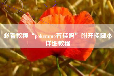 必看教程“pokemmo有挂吗”附开挂脚本详细教程