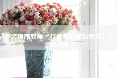 安装程序教程“打德州的辅助软件”详细开挂
