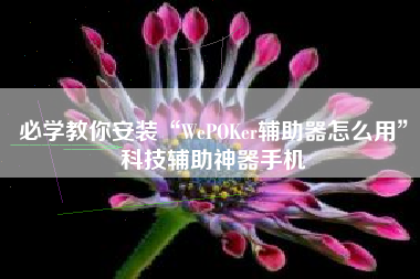 必学教你安装“WePOKer辅助器怎么用”科技辅助神器手机