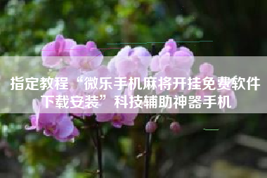 指定教程“微乐手机麻将开挂免费软件下载安装”科技辅助神器手机