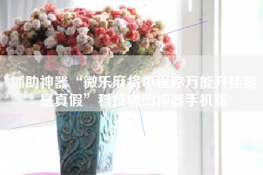 辅助神器“微乐麻将小程序万能开挂器是真假”科技辅助神器手机版