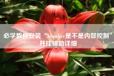必学教你安装“hhpoker是不是内部控制”开挂辅助详细