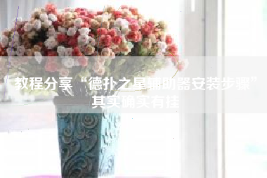 教程分享“德扑之星辅助器安装步骤”其实确实有挂