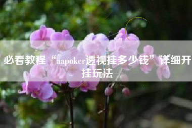 必看教程“aapoker透视挂多少钱	”详细开挂玩法