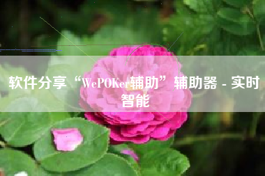 软件分享“WePOKer辅助”辅助器 - 实时智能