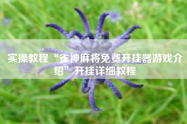 实操教程“雀神麻将免费开挂器游戏介绍	”开挂详细教程