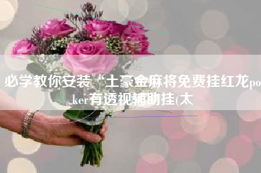 必学教你安装“土豪金麻将免费挂红龙poker有透视辅助挂(太