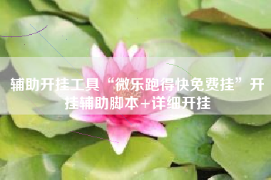 辅助开挂工具“微乐跑得快免费挂”开挂辅助脚本+详细开挂