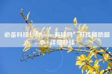 必备科技“HHpoker有挂吗”开挂辅助脚本+详细开挂