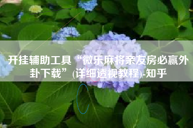 开挂辅助工具“微乐麻将亲友房必赢外卦下载”(详细透视教程)-知乎