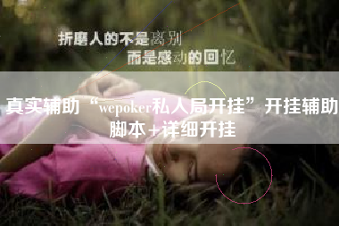 真实辅助“wepoker私人局开挂”开挂辅助脚本+详细开挂