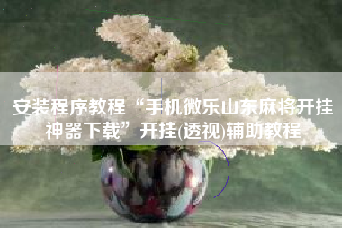 安装程序教程“手机微乐山东麻将开挂神器下载	”开挂(透视)辅助教程