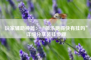 玩家辅助神器：“微乐跑得快有挂吗	”详细分享装挂步骤