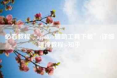 必看教程“aapoker辅助工具下载	”(详细透视教程)-知乎