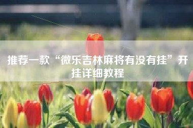 推荐一款“微乐吉林麻将有没有挂”开挂详细教程