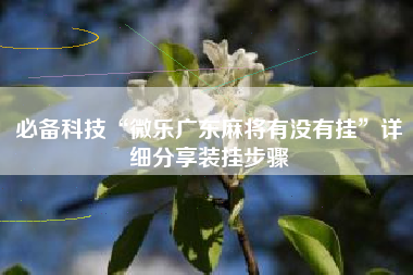 必备科技“微乐广东麻将有没有挂	”详细分享装挂步骤