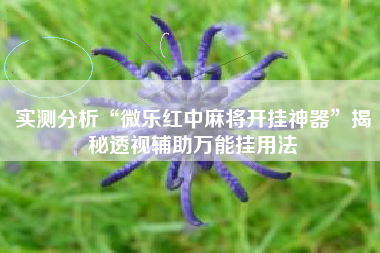 实测分析“微乐红中麻将开挂神器”揭秘透视辅助万能挂用法
