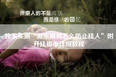 独家实测“微乐麻将怎么防止挂人	”附开挂脚本详细教程