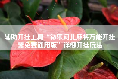 辅助开挂工具“微乐河北麻将万能开挂器免费通用版	”详细开挂玩法