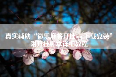 真实辅助“微乐麻将开挂app下载安装	”附开挂脚本详细教程