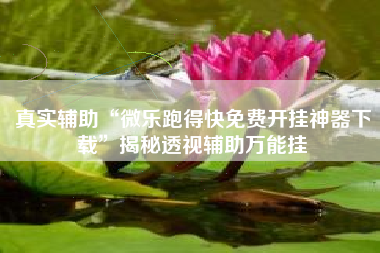 真实辅助“微乐跑得快免费开挂神器下载	”揭秘透视辅助万能挂