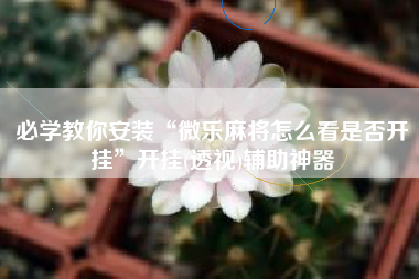 必学教你安装“微乐麻将怎么看是否开挂	”开挂(透视)辅助神器