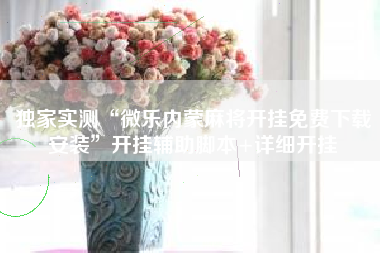 独家实测“微乐内蒙麻将开挂免费下载安装”开挂辅助脚本+详细开挂