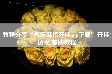 教程分享“微乐麻将开挂app下载”开挂(透视)辅助教程