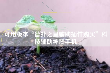 可用版本“德扑之星辅助插件购买	”科技辅助神器手机