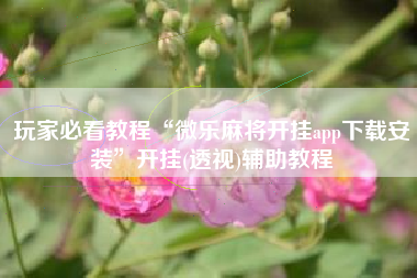玩家必看教程“微乐麻将开挂app下载安装”开挂(透视)辅助教程