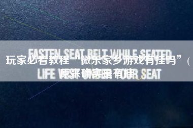 玩家必看教程“微乐家乡游戏有挂吗”(原来确实是有挂)