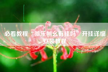 必看教程“微乐刨幺有挂吗	”开挂详细安装教程