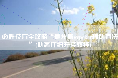 必胜技巧全攻略“德州局wepoker辅助方法”(助赢详细开挂教程)