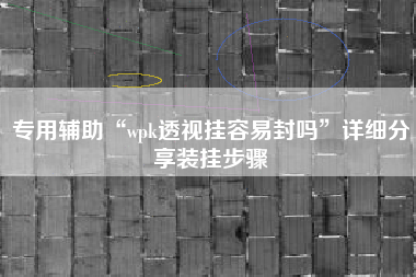 专用辅助“wpk透视挂容易封吗”详细分享装挂步骤