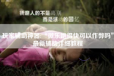 玩家辅助神器:“微乐跑得快可以作弊吗”最新辅助详细教程