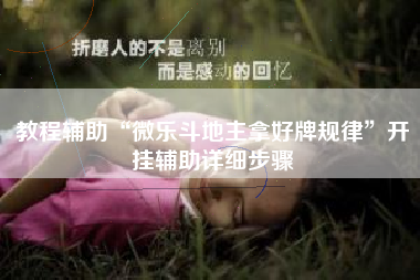 教程辅助“微乐斗地主拿好牌规律”开挂辅助详细步骤