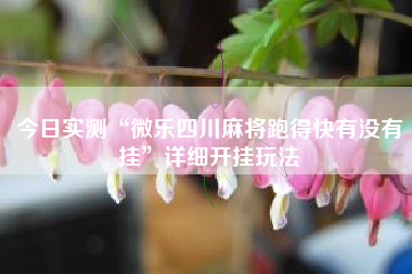 今日实测“微乐四川麻将跑得快有没有挂”详细开挂玩法