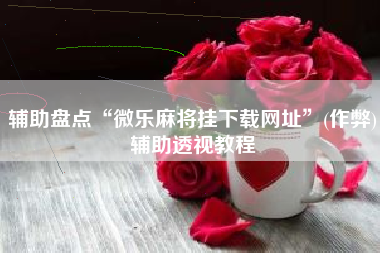 辅助盘点“微乐麻将挂下载网址”(作弊)辅助透视教程