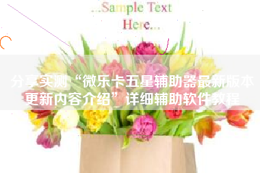 分享实测“微乐卡五星辅助器最新版本更新内容介绍”详细辅助软件教程