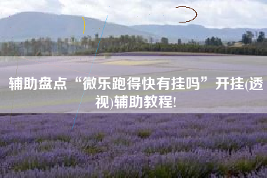 辅助盘点“微乐跑得快有挂吗”开挂(透视)辅助教程!