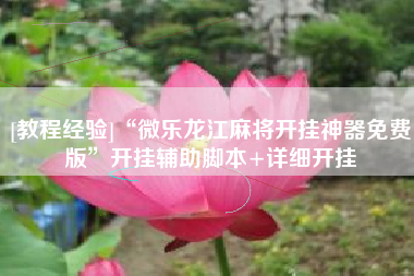 [教程经验]“微乐龙江麻将开挂神器免费版	”开挂辅助脚本+详细开挂