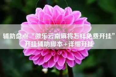 辅助盘点“微乐云南麻将怎样免费开挂	”开挂辅助脚本+详细开挂