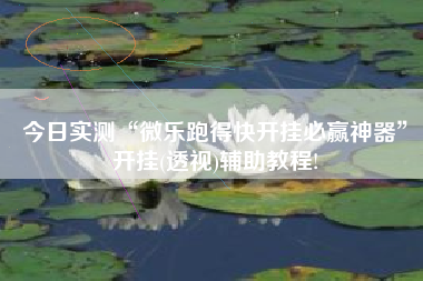 今日实测“微乐跑得快开挂必赢神器”开挂(透视)辅助教程!