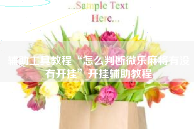 辅助工具教程“怎么判断微乐麻将有没有开挂	”开挂辅助教程