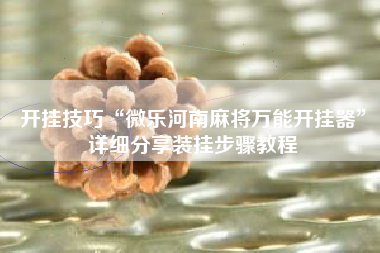 开挂技巧“微乐河南麻将万能开挂器	”详细分享装挂步骤教程